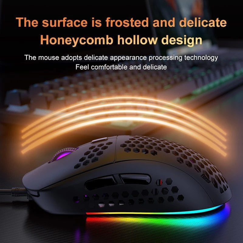 Zeus MR‑002 Beez‑Hive Wired Gaming Mouse